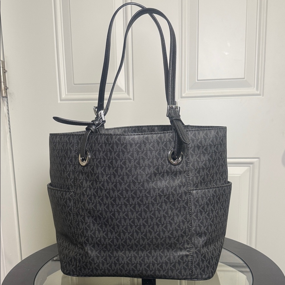 Michael Kors Gray Monogram Tote